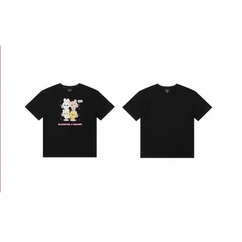 【Pre-Order】BLACKPINK × Tamagotchi - Basic T-Shirt Black