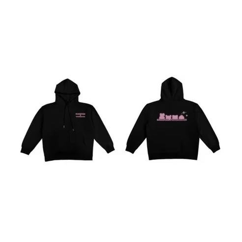 【Pre-Order】BLACKPINK × Tamagotchi - Pink Galaxy Hoodie Black