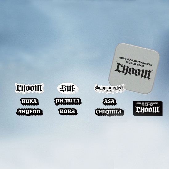 【Pre-Order】BABYMONSTER World Tour CHOOM - Tin Case + Sticker Set