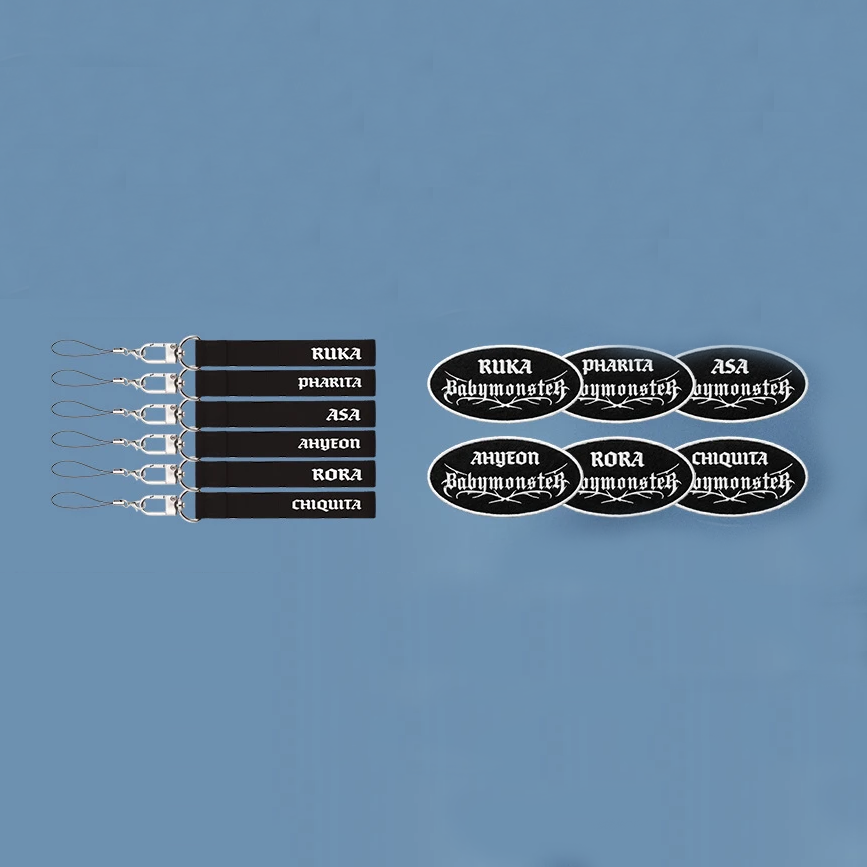 【Pre-Order】BABYMONSTER World Tour CHOOM - Wappen Badge + Name Strap Set