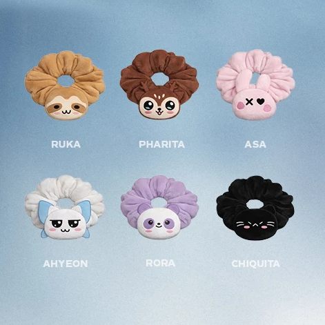 【Pre-Order】BABYMONSTER World Tour CHOOM - Character Plush Scrunchie