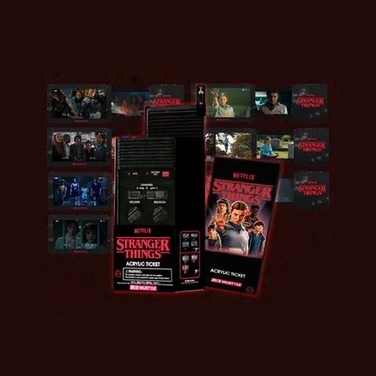 【Pre-Order】Stranger Things - Acrylic Pull Ticket Stub
