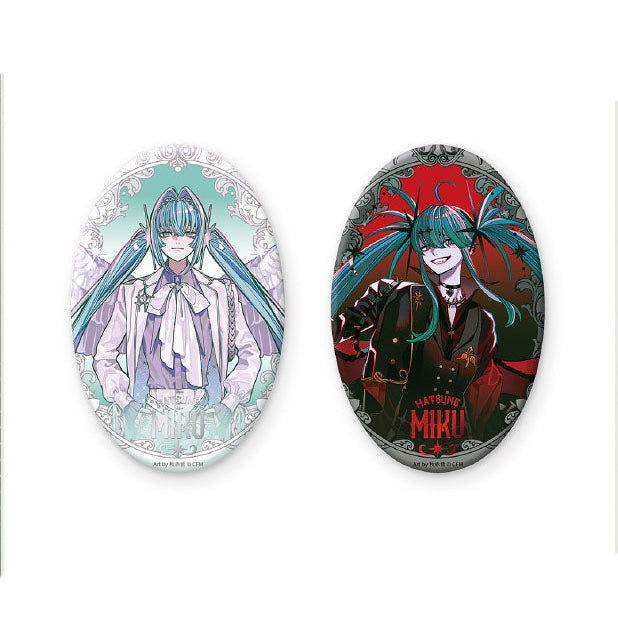 【Pre-Order】Hatsune Miku x BW2026 - Light and Shadow - Oval Glitter Can Badge Set