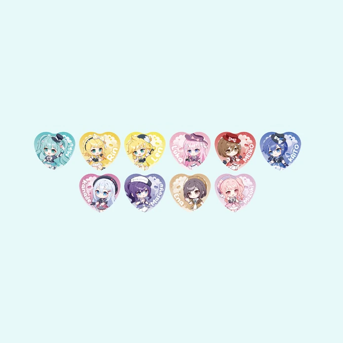【Pre-Order】Hatsune Miku - Colorful Stage Series - Heart Tinplate Can Badge Blind Box A