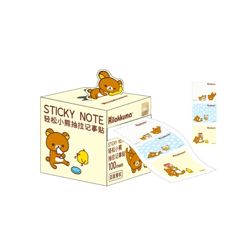 【Pre-Order】Rilakkuma x Deli - Pull-out Sticky Notes