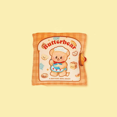 【Pre-Order】Butterbear - Baking Workshop - Bakery Book-shaped Cushion