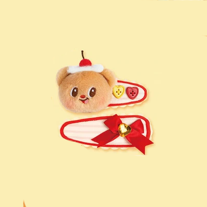 【Pre-Order】Butterbear - Baking Workshop - Cherry Hair Clip Set