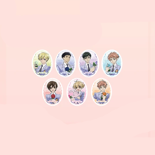 【Pre-Order】Ouran High School Host Club - 20th Anniversary Oval Badge Blind Box (Pastel)