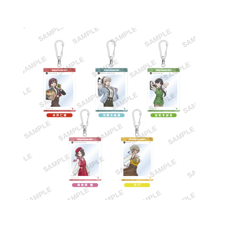 Girls Band Cry Stride! ver. x BW2026 - SNS-style Acrylic Charm (70x100mm)