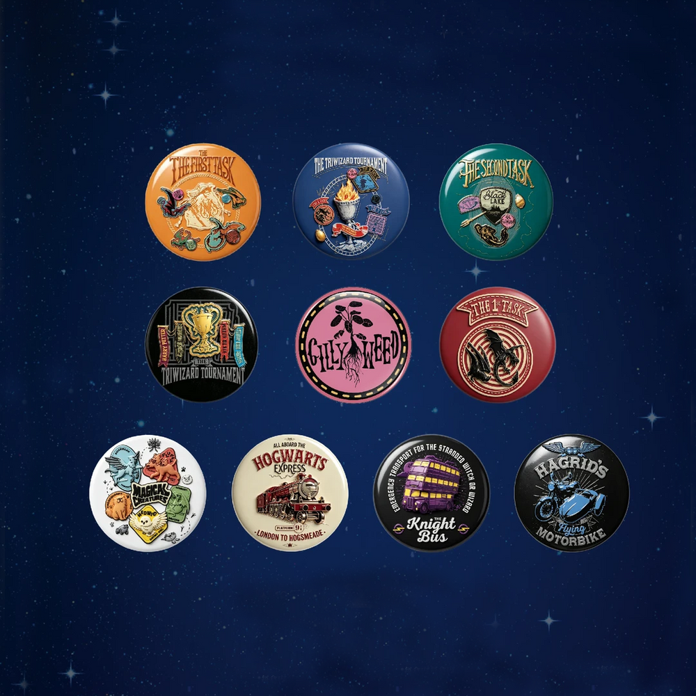 【Pre-Order】Harry Potter 25th Anniversary x JCC Pop-up - Retro Style Badge Blind Bag (56mm)