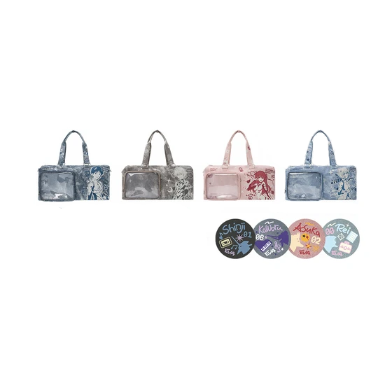 BERRY.Q x Evangelion - 3rd Col. Oversized Denim Graffiti Tote Bag