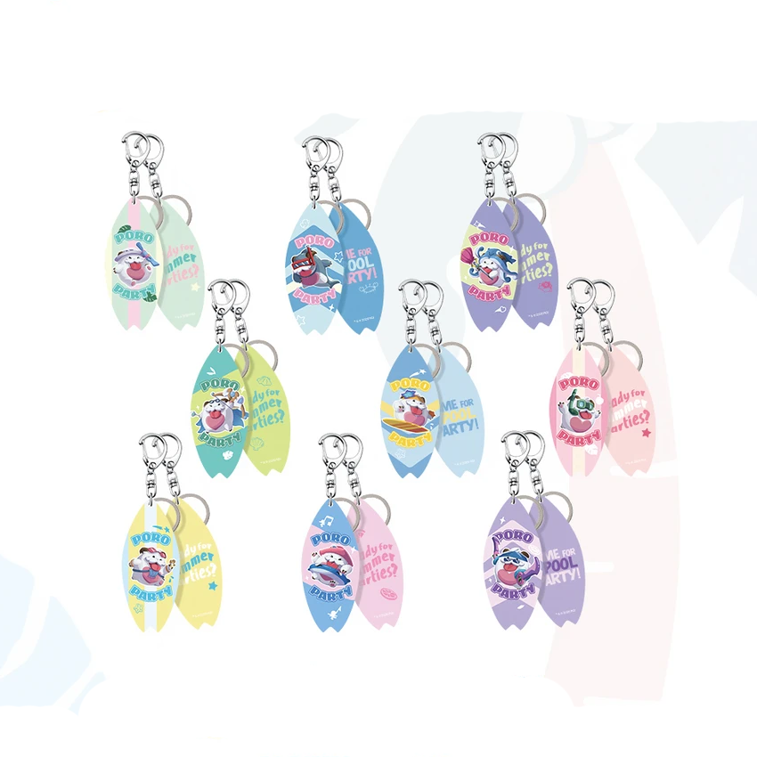 【Pre-Order】League of Legends - Summer Poro Party Series - Surfboard Charm Blind Box