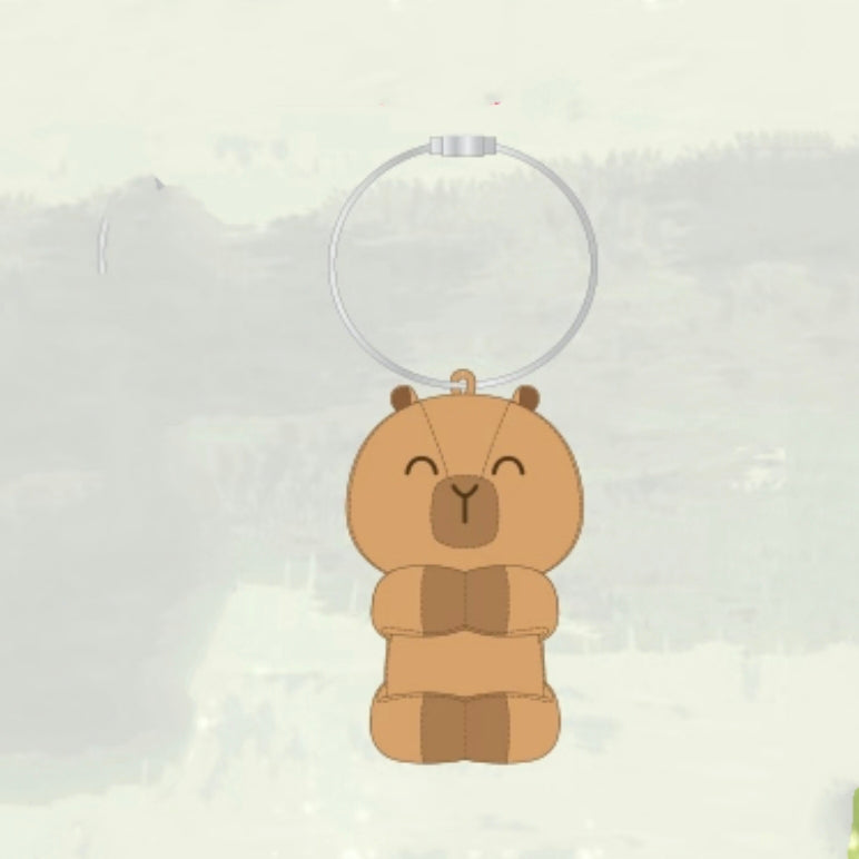 【Pre-Order】Red Thread Quest - Busan Trip - Animal Plush Cord Reel Keyring