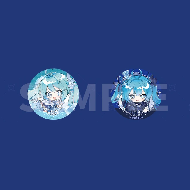 Hatsune Miku - Resounding World Series - Q-Version Tinplate Badge