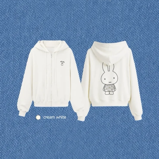 【Pre-Order】Miffy x w.management - Zip Hoodie Cardigan
