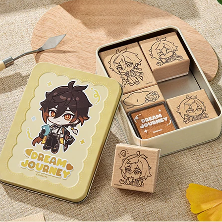 【Pre-Order】Genshin Impact - Dream Journey Series - Chibi Wooden Stamp Set