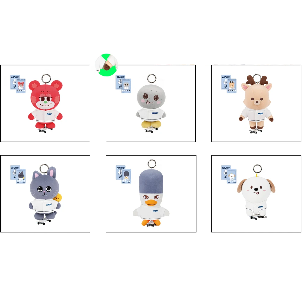 【Pre-Order】RIIZE - ARCHIIVE² Series - Skateboard Plush Charm Set