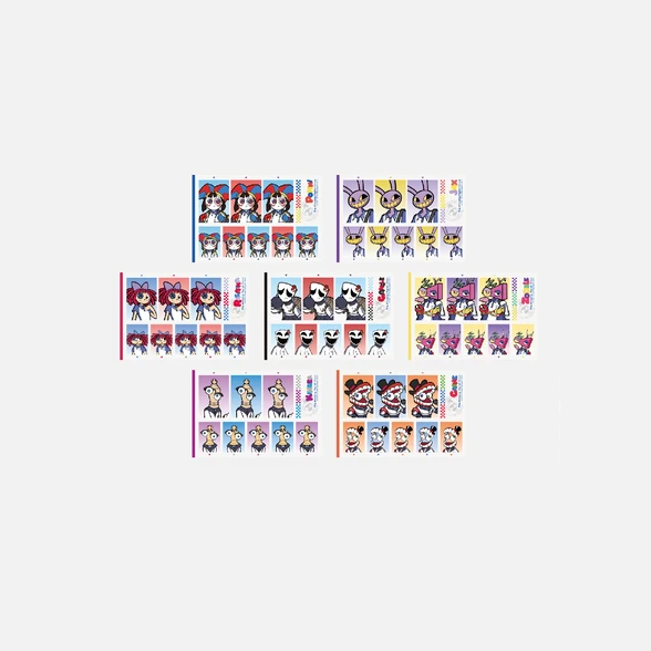 【Pre-Order】The Amazing Digital Circus × Action Beam - Campus Series ID-Photo Style Sticker Sheet
