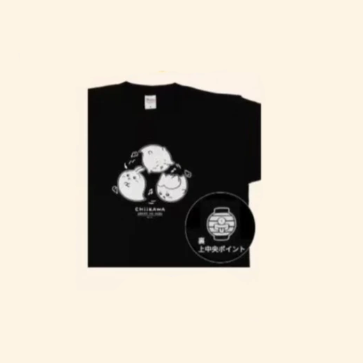 【Pre-Order】Chiikawa - Obake no Mori - Glow T-Shirt (Black)