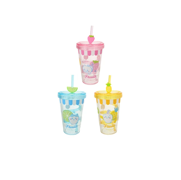 【Pre-Order】Chiikawa x MINISO - Fruit Market Series - Fruit Tumbler with Straw