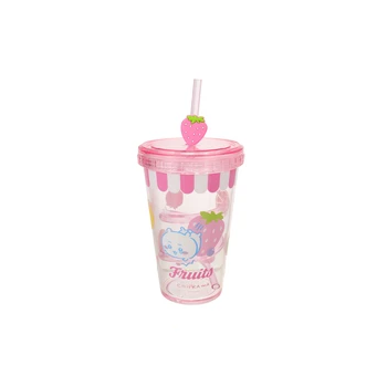 【Pre-Order】Chiikawa x MINISO - Fruit Market Series - Fruit Tumbler with Straw