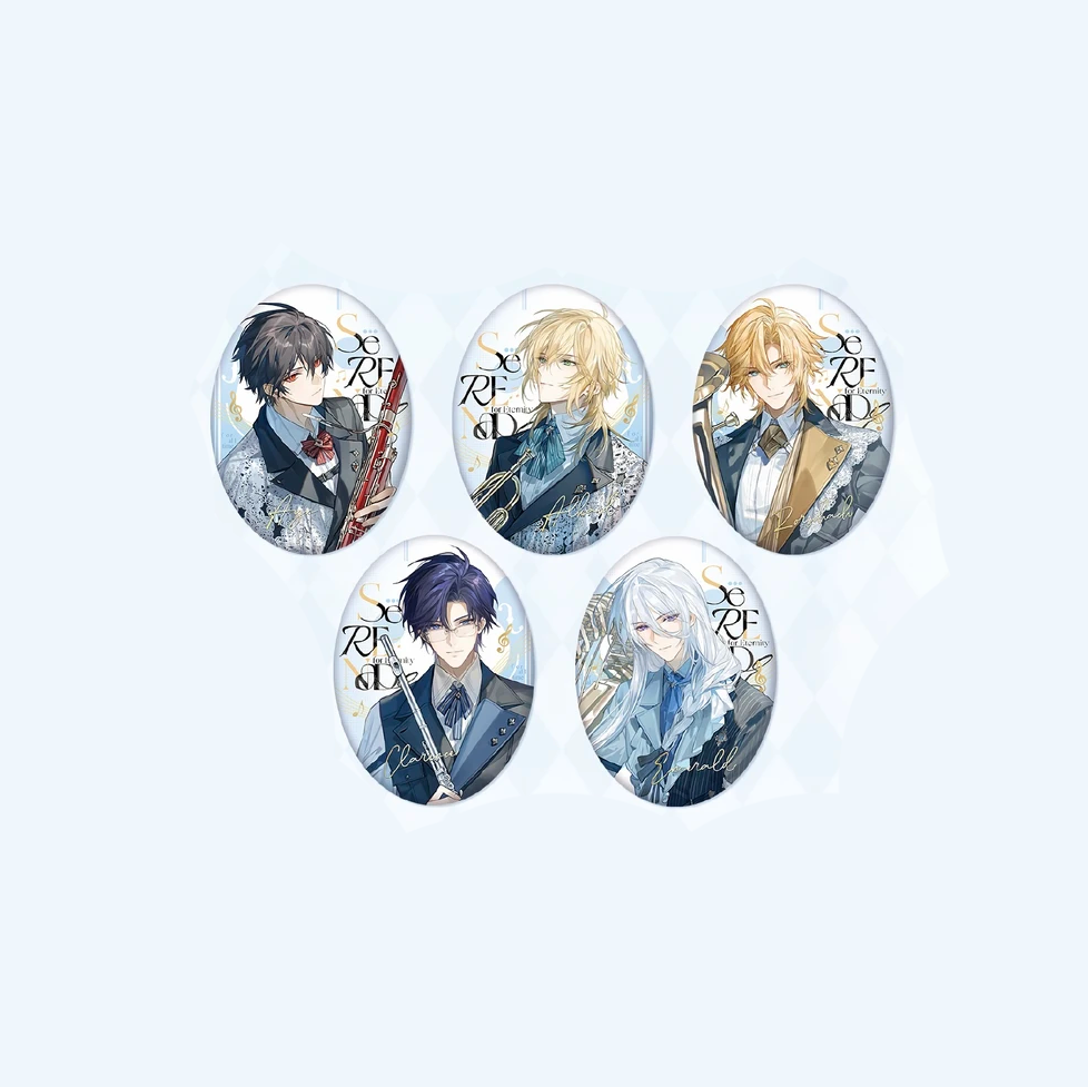 【Pre-Order】Lovebrush Chronicles - Serenade for Eternity - Oval Tin Badge