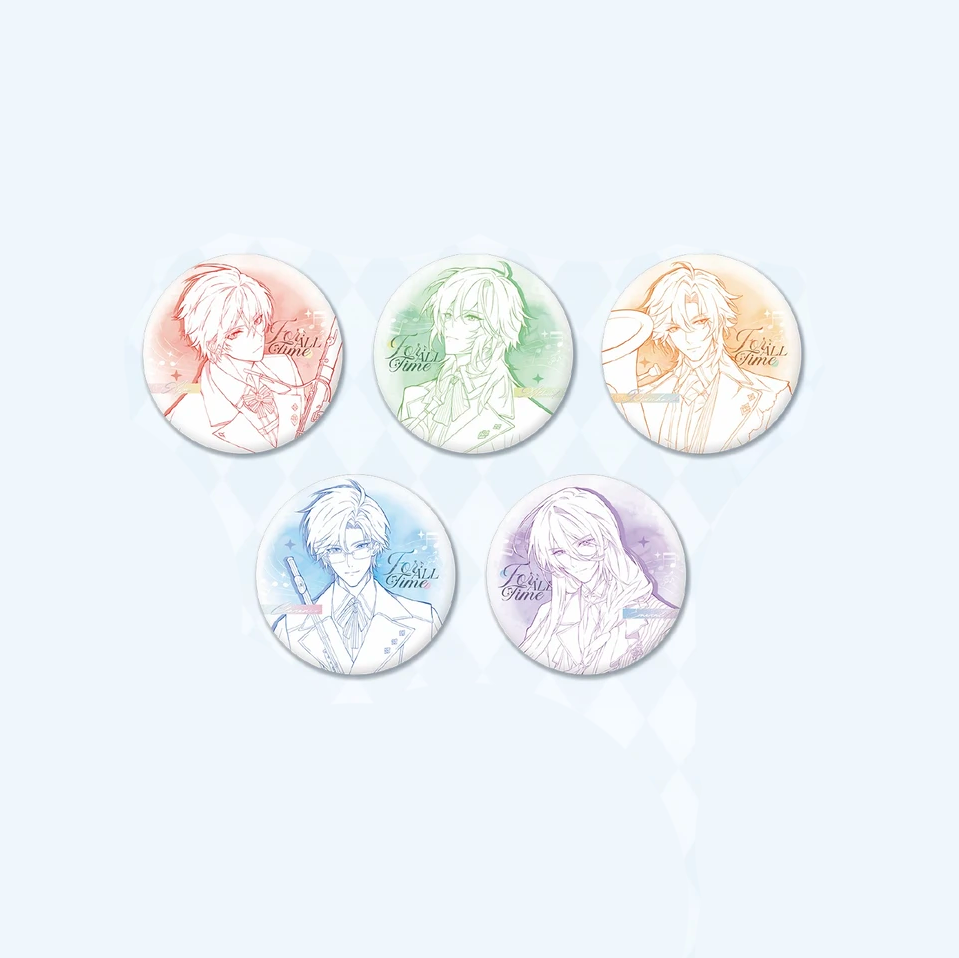 【Pre-Order】Lovebrush Chronicles - Serenade for Eternity - Line-art Tin Badge