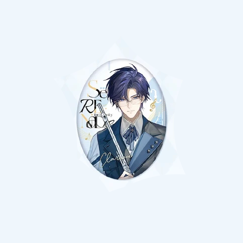 【Pre-Order】Lovebrush Chronicles - Serenade for Eternity - Oval Tin Badge