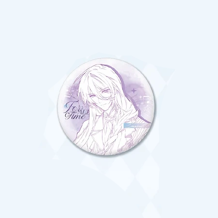 【Pre-Order】Lovebrush Chronicles - Serenade for Eternity - Line-art Tin Badge