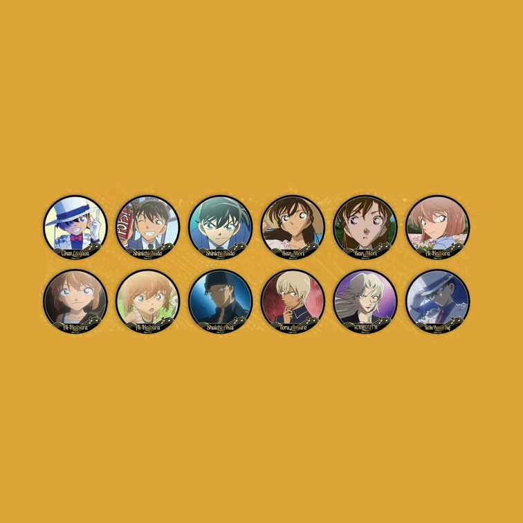 Detective Conan - OP & ED Nostalgic - Foil Round Badge B Blind Box