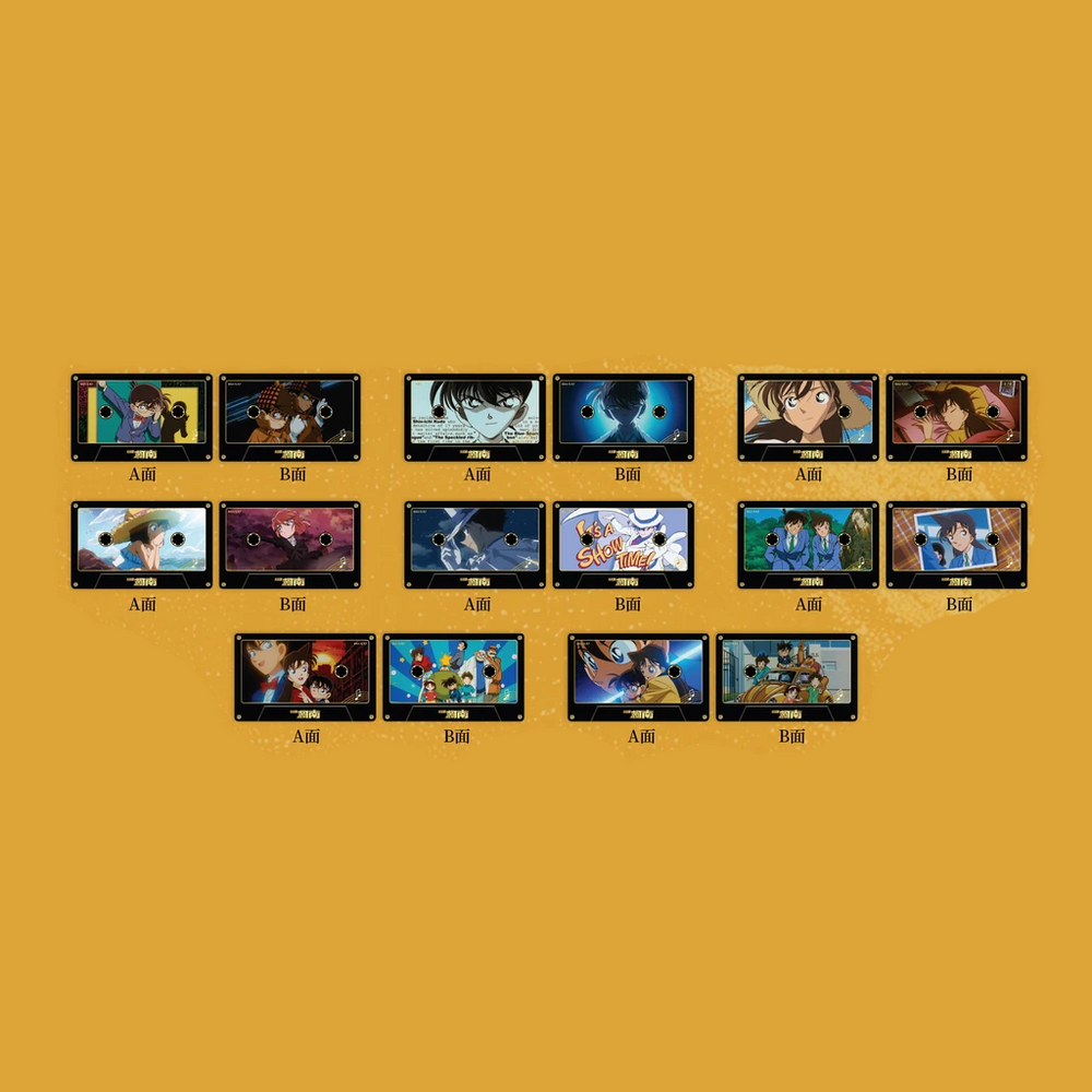 【Pre-Order】Detective Conan - OP & ED Nostalgic - Cassette-style Acrylic Magnet Set