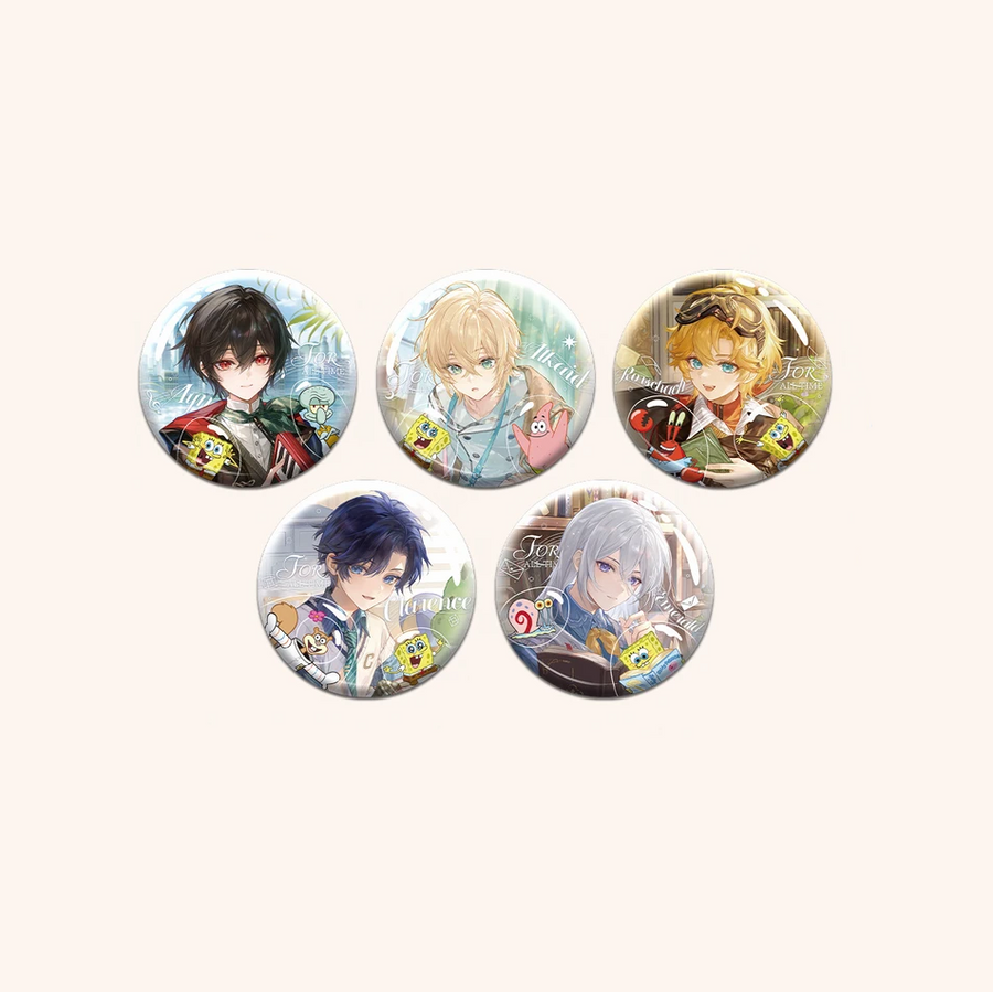 For All Time x SpongeBob - 75mm Badge