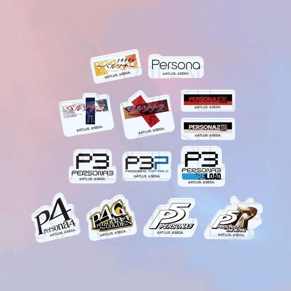 【Pre-Order】Persona - 30th Anniversary Series - Series Logo Acrylic Fridge Magnet