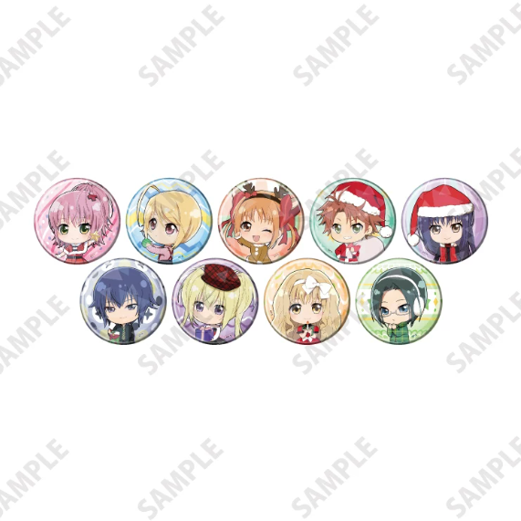 【Pre-Order】Shugo Chara! - Christmas Chibi Glitter Badge