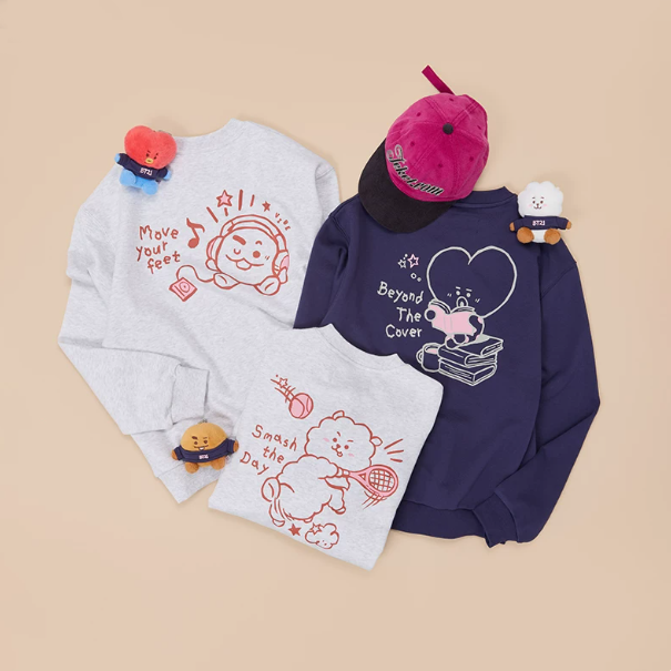 【Pre-Order】BT21 - FW Basic Series - Sweatshirt