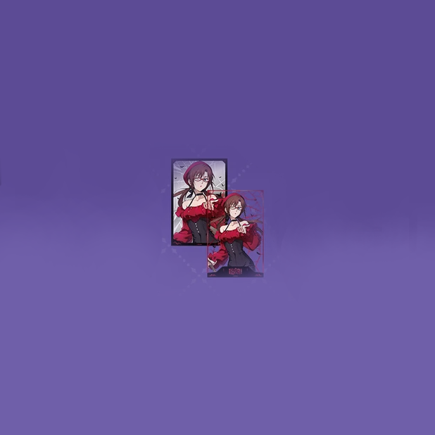 Evangelion - The Night of Fantasy Series - Cutout Postcard & Mirror Acrylic Set