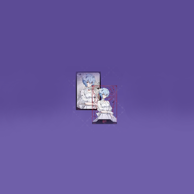 Evangelion - The Night of Fantasy Series - Cutout Postcard & Mirror Acrylic Set