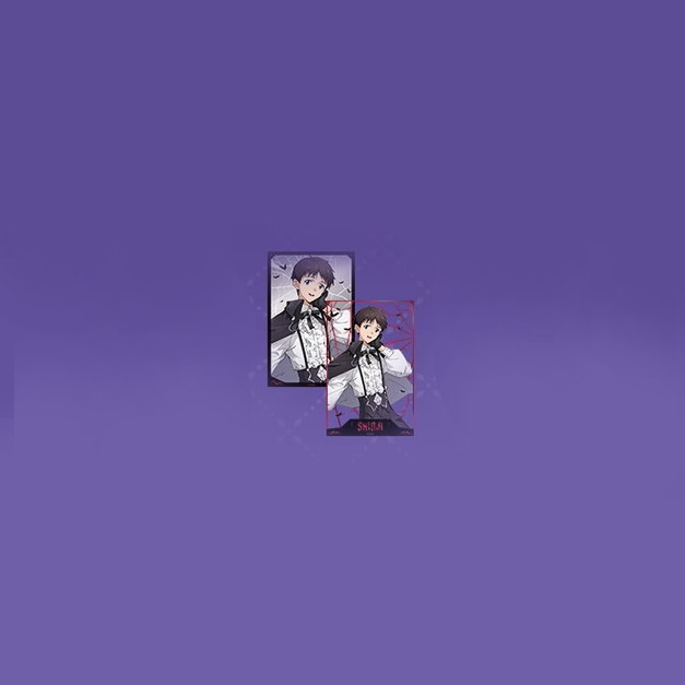 Evangelion - The Night of Fantasy Series - Cutout Postcard & Mirror Acrylic Set