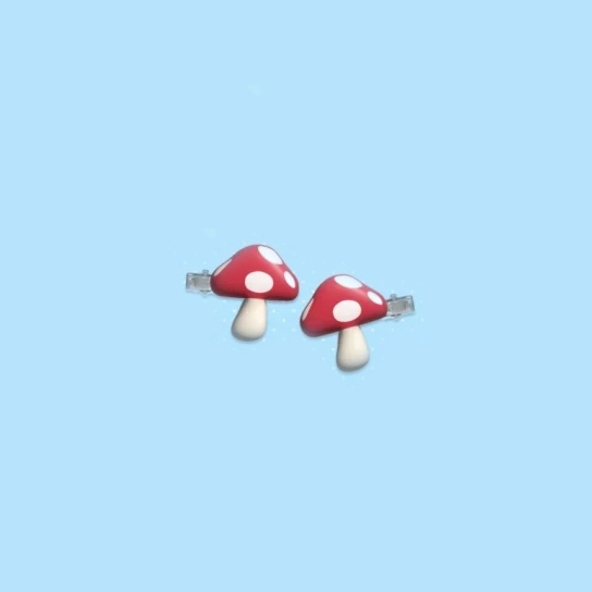 Tamon's B-Side - Hongdae 2026 Series - Mushroom Hair Clip Set