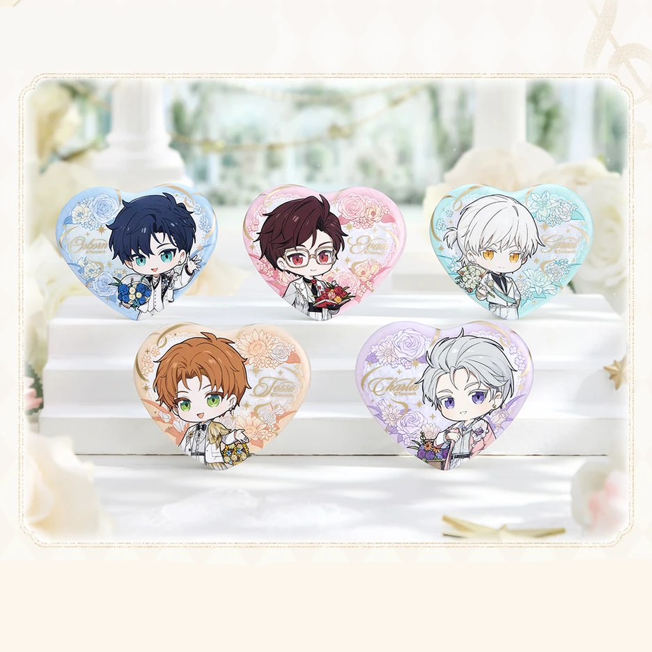 Light and Night x GOODSLOVE - Moment & Eternity Series - Chibi Heart Tinplate Badge