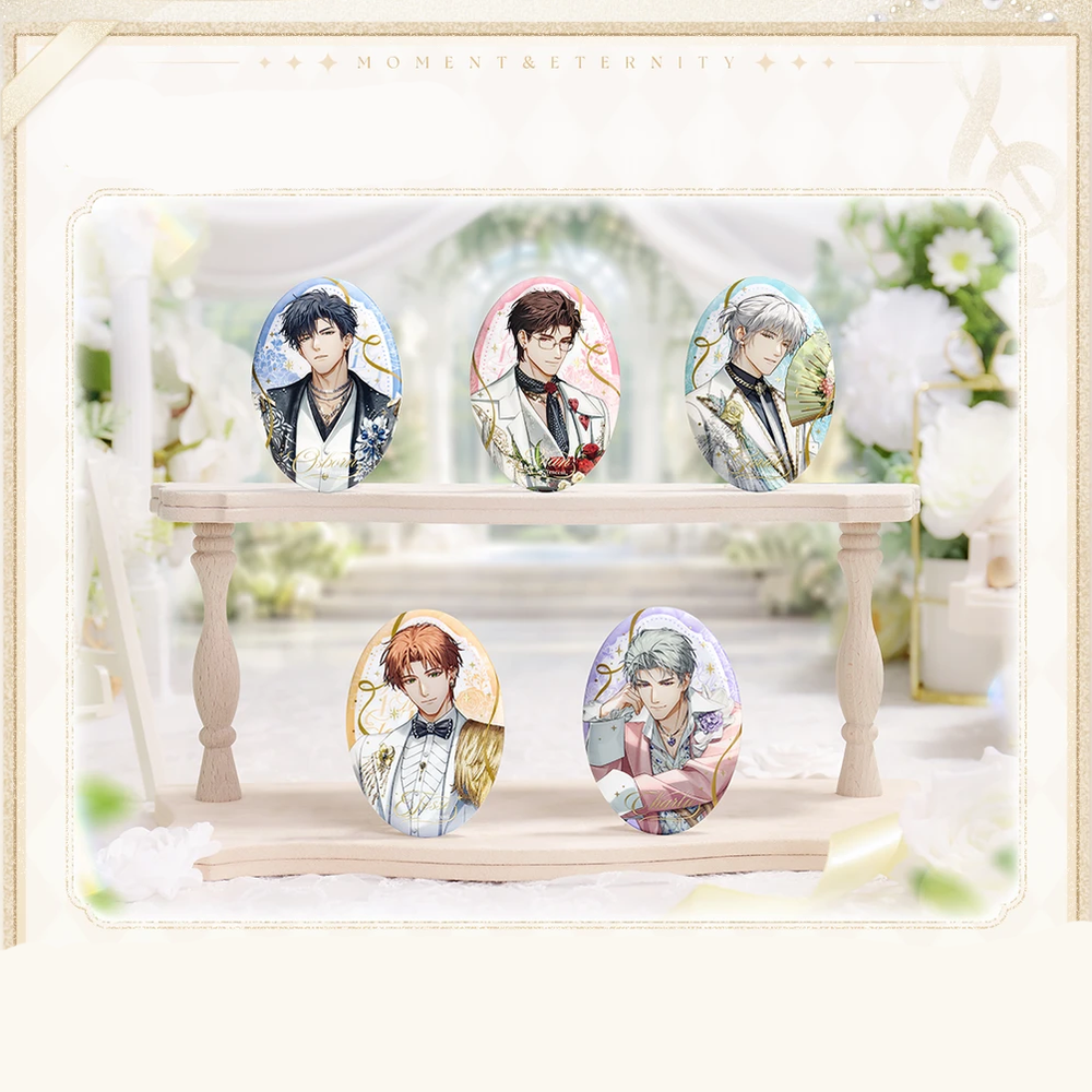 Light and Night x GOODSLOVE - Moment & Eternity Series - Embossed Oval Tinplate Badge