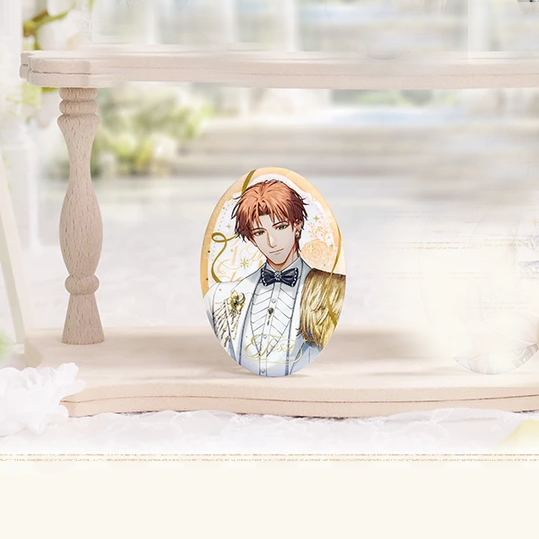 Light and Night x GOODSLOVE - Moment & Eternity Series - Embossed Oval Tinplate Badge