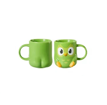【Pre-Order】Duolingo x MINISO - Embossed Ceramic Cup 310ml