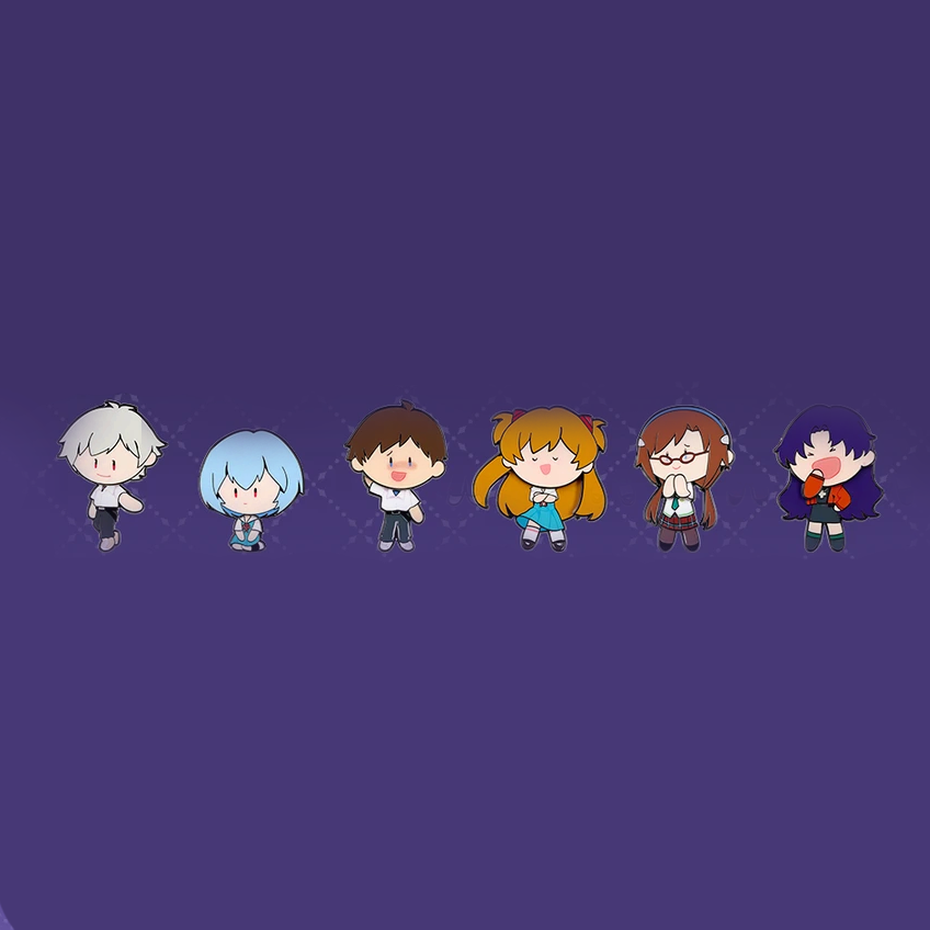 Evangelion - UWA Series - Metal Pin Badge Blind Box