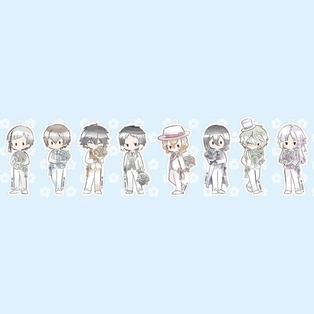 【Pre-Order】Bungo Stray Dogs - Retro Acrylic Keychain Bouquet Ver.