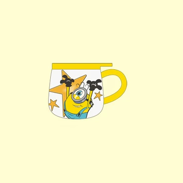 【Pre-Order】Minions & Monsters × MINISO - Ceramic Mug w/ Shaped Lid 450mL