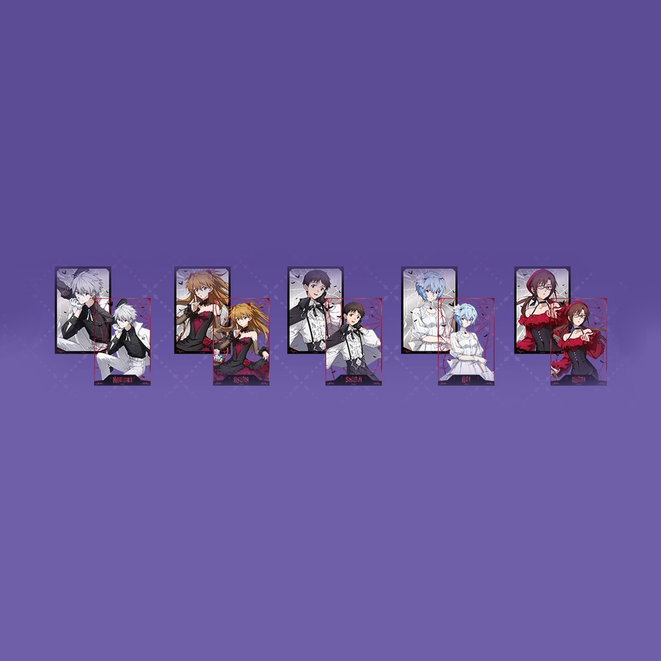 Evangelion - The Night of Fantasy Series - Cutout Postcard & Mirror Acrylic Set