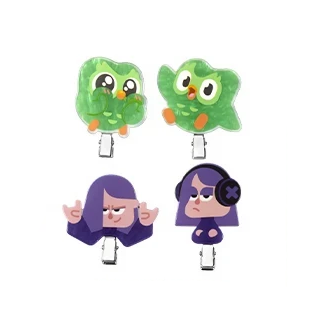 【Pre-Order】Duolingo x MINISO - Pair Seamless Hair Clips