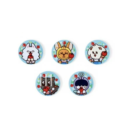 【Pre-Order】TXT - Apple Horn Bunny - EMBROIDERY CAN BADGE