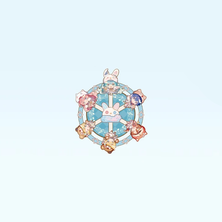 Hatsune Miku - Miku With You 2026 - Rotating Ferris Wheel Fridge Magnet